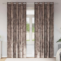 vidaXL Velvet Curtains 2 pcs Cappuccino 245 x 140 cm Velvet