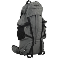 vidaXL Hiking Backpack Grey 60 L Oxford Fabric