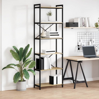 vidaXL Bookcase Sonoma oak 60 x 30 x 188 cm Engineered wood
