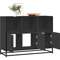 vidaXL Sideboard Black 100x35x76 cm Engineered Wood