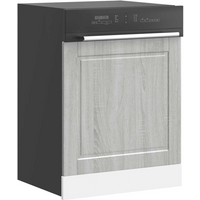 vidaXL Dishwasher Panel Porto Grey Sonoma 60x1.5x67 cm Engineered Wood