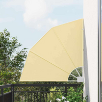 vidaXL Balcony Privacy Screen Sand 115 x 115 cm Fabric