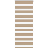 vidaXL Zebra Blind Sand Brown 65x150 cm Fabric Width 60.9 cm Polyester