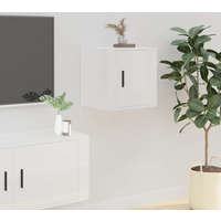 vidaXL Wall Mounted TV Cabinet High Gloss White 40x34,5x40 cm