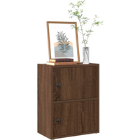 vidaXL Bookcase Brown Oak 40x24x52 cm Engineered Wood
