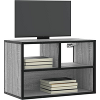 vidaXL TV Cabinet Grey Sonoma 60x31x39.5 cm Engineered Wood and Metal