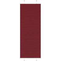 vidaXL Pleated Blind Bordeaux Red 80x200 cm Fabric Width 79.4 cm Polyester