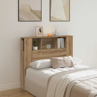 vidaXL Headboard Cabinet Artisan Oak 120x19x104.5 cm Engineered Wood