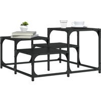 vidaXL Coffee Table Black 68x68x40 cm Engineered Wood