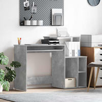 vidaXL Desk Concrete Grey 120.5 x 44 x 88.5 cm Engineered Wood