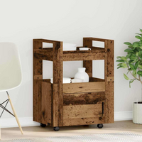 vidaXL Kitchen Trolley Old wood 60 x 45 x 80 cm Engineered wood
