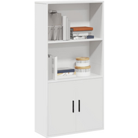 vidaXL Bookcase White 60x24x120 cm Engineered Wood