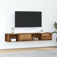 vidaXL TV Cabinets 2 pcs Old Wood 80x31x25.5 cm Engineered Wood