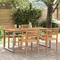 vidaXL Garden Dining Table Grey 180 x 90 x 75 cm