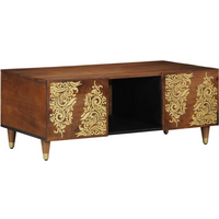 vidaXL Coffee Table Honey brown 100 x 54 x 40 cm Solid Mango Wood