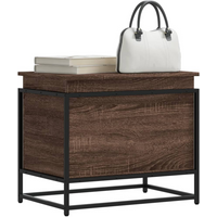 vidaXL Storage Box with Lid Brown Oak 60x40x51.5 cm Engineered Wood