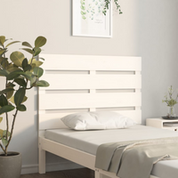 vidaXL Headboard White 90x3x80 cm Solid Wood Pine