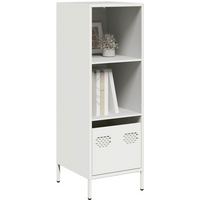 vidaXL Highboard White 35x39x103.5 cm Steel