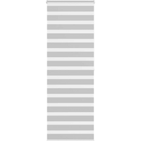 vidaXL Zebra Blind Light Grey 70x200 cm Fabric Width 65.9 cm Polyester
