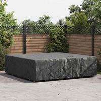 vidaXL Outdoor Furniture Cover Black 260 x 260 x 90 cm 600D