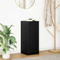 vidaXL Sideboard Black Oak 29.5x34x76 cm Engineered Wood