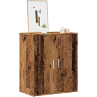 vidaXL Shoe Cabinet Old Wood 60x35x70 cm Engineered Wood