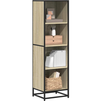 vidaXL Book Cabinet Sonoma Oak 40x35x139 cm Engineered Wood