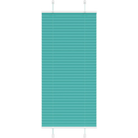 vidaXL Pleated Blind Petrol Green 65x150 cm Fabric Width 64.4 cm Polyester