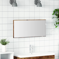 vidaXL Mirror Old wood 80 x 37 cm Glass and Engineered Wood