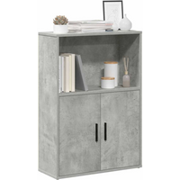 vidaXL Bookcase Concrete Grey 60x24x85 cm Engineered Wood