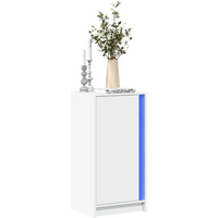 vidaXL Sideboard with LED White 42.5x34x85 cm Engineered Wood