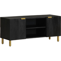 vidaXL TV Cabinet Black 105x33x46 cm Engineered Wood