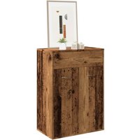 vidaXL Shoe Cabinet Old Wood 60x35x84 cm Engineered Wood