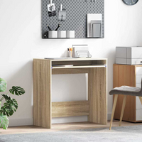 vidaXL Desk with Drawer Sonoma Oak 77.5 x 43 x 79 cm Engineered Wood