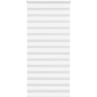 vidaXL Zebra Blind White 100x230 cm Fabric Width 95.9 cm Polyester