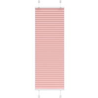 vidaXL Pleated Blind Pink 45x150 cm Fabric Width 44.4 cm Polyester