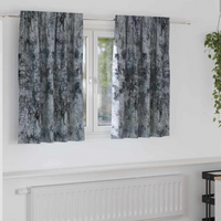 vidaXL Velvet Curtains 2 pcs Silver Grey 140 x 140 cm Velvet