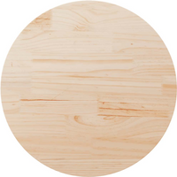 vidaXL Table Top Ø90x2.5 cm Solid Wood Pine