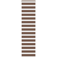 vidaXL Zebra Blind Brown 60x200 cm Fabric Width 55.9 cm Polyester