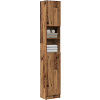vidaXL Bathroom Cabinet Old Wood 32x25.5x190 cm Engineered Wood
