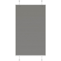 vidaXL Pleated Blind Anthracite 80x150 cm Fabric Width 79.4 cm Polyester