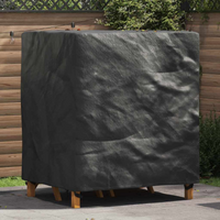 vidaXL Outdoor Furniture Cover Black 116 x 100 x 120 cm 210D