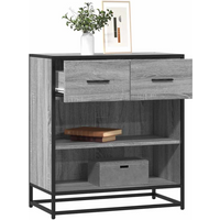 vidaXL Sideboard Grey Sonoma 68x35x76 cm Engineered Wood