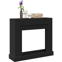 vidaXL Fireplace Surround Black 100x30x87.5 cm Engineered Wood
