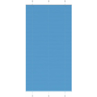 vidaXL Pleated Blind Blue 105x200 cm Fabric Width 104.4 cm Polyester