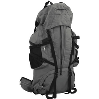 vidaXL Hiking Backpack Grey 80 L Oxford Fabric