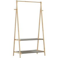 vidaXL Clothes Rack with Shelves 96x45.5x150.5 cm Bamboo