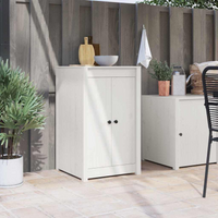vidaXL Kitchen Door with Door White 50 x 9 x 82 cm Solid Pine wood