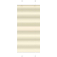 vidaXL Pleated Blind Cream 55x150 cm Fabric Width 54.4 cm Polyester