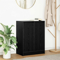 vidaXL Sideboard Black Oak 57x34x76 cm Engineered Wood